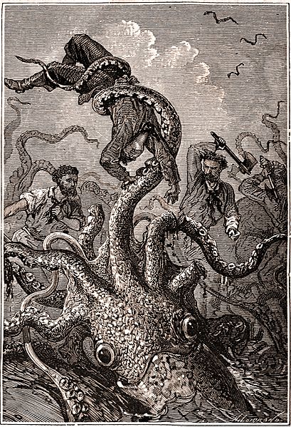 Giant squid attack!